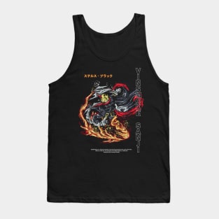 Scribble Art Stealth Black Sanji Tank Top